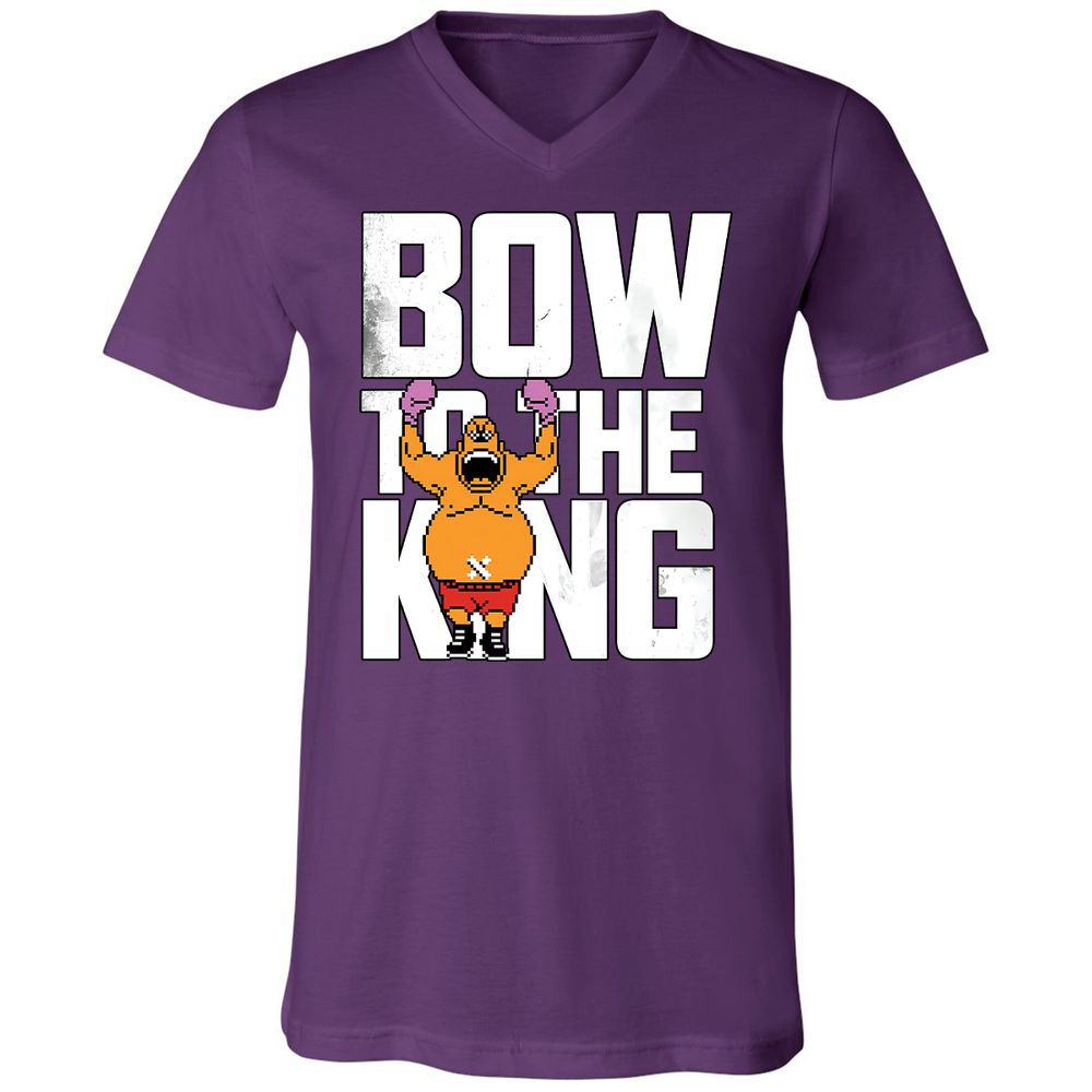 Unisex V-Neck T-Shirt - LE91M4JE - Team Purple - 9