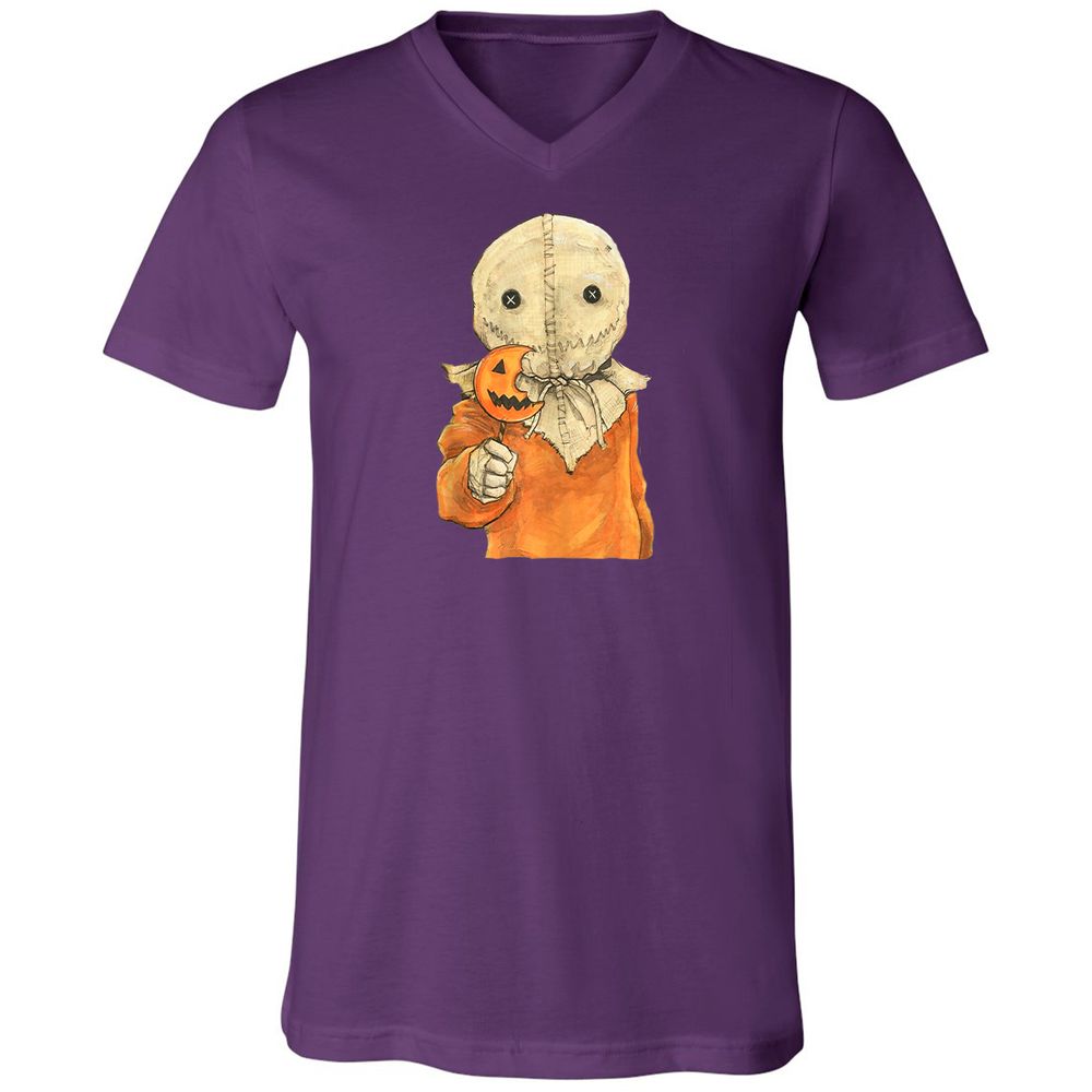 Unisex V-Neck T-Shirt - VNUSNG8E - Team Purple - 9