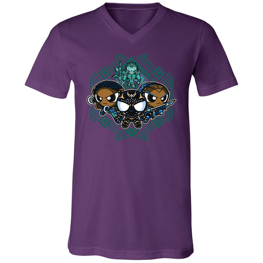 Unisex V-Neck T-Shirt - FB2L4H9X - Team Purple - 9