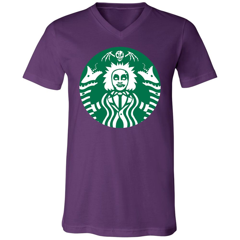 Unisex V-Neck T-Shirt - TJUA6E6P - Team Purple - 9