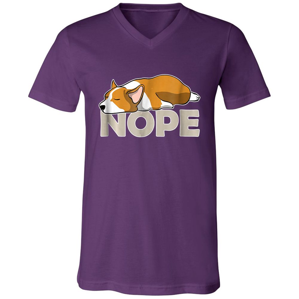 Unisex V-Neck T-Shirt - N6GW8FMP - Team Purple - 9