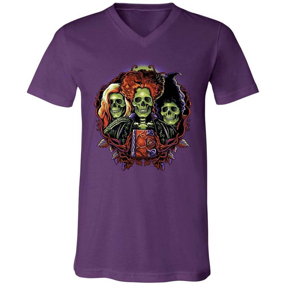 Unisex V-Neck T-Shirt - Y1WQCEKD - Team Purple - 9