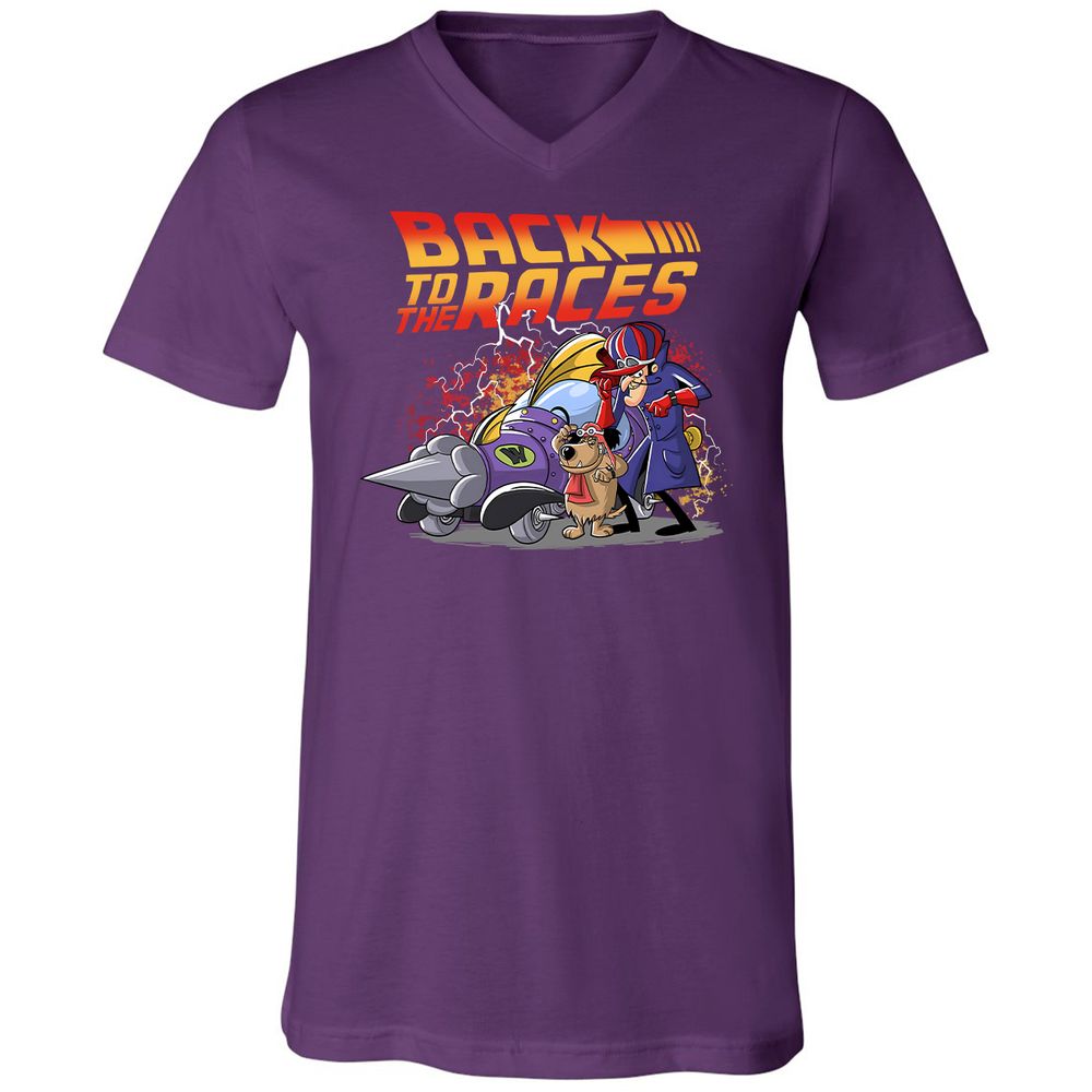 Unisex V-Neck T-Shirt - Q2SQ72VC - Team Purple - 9