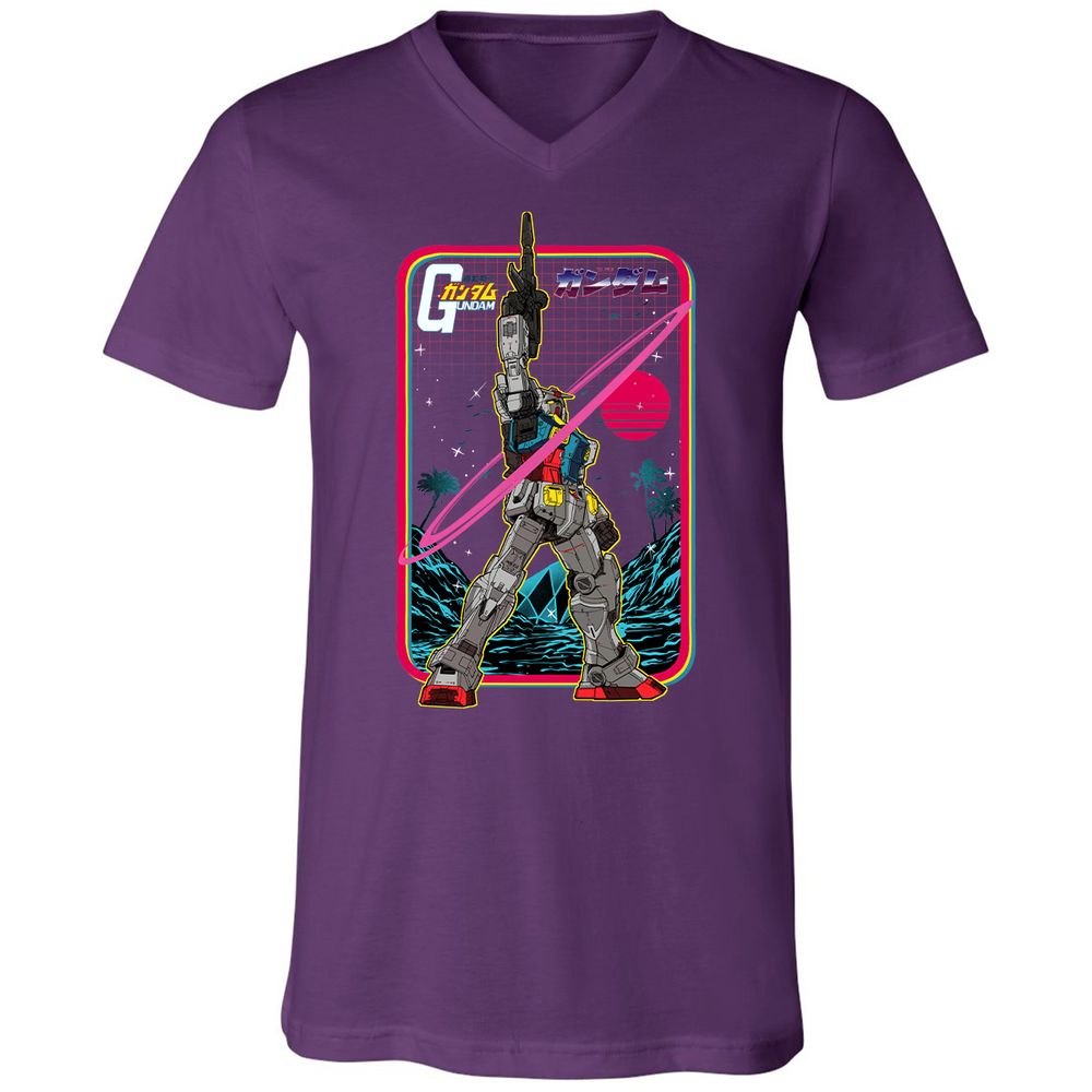 Unisex V-Neck T-Shirt - P5HGFWZ9 - Team Purple - 9
