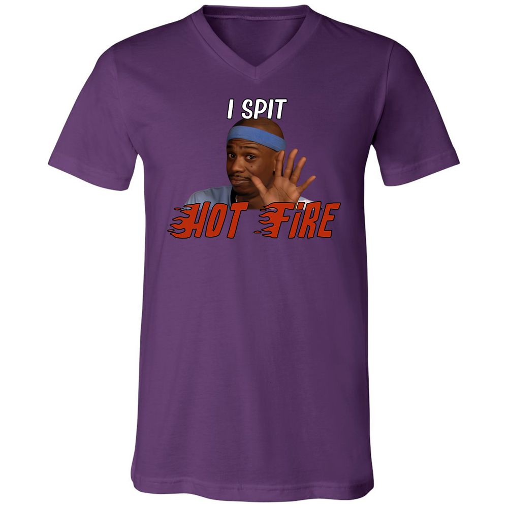 Unisex V-Neck T-Shirt - VY42XSB9 - Team Purple - 9