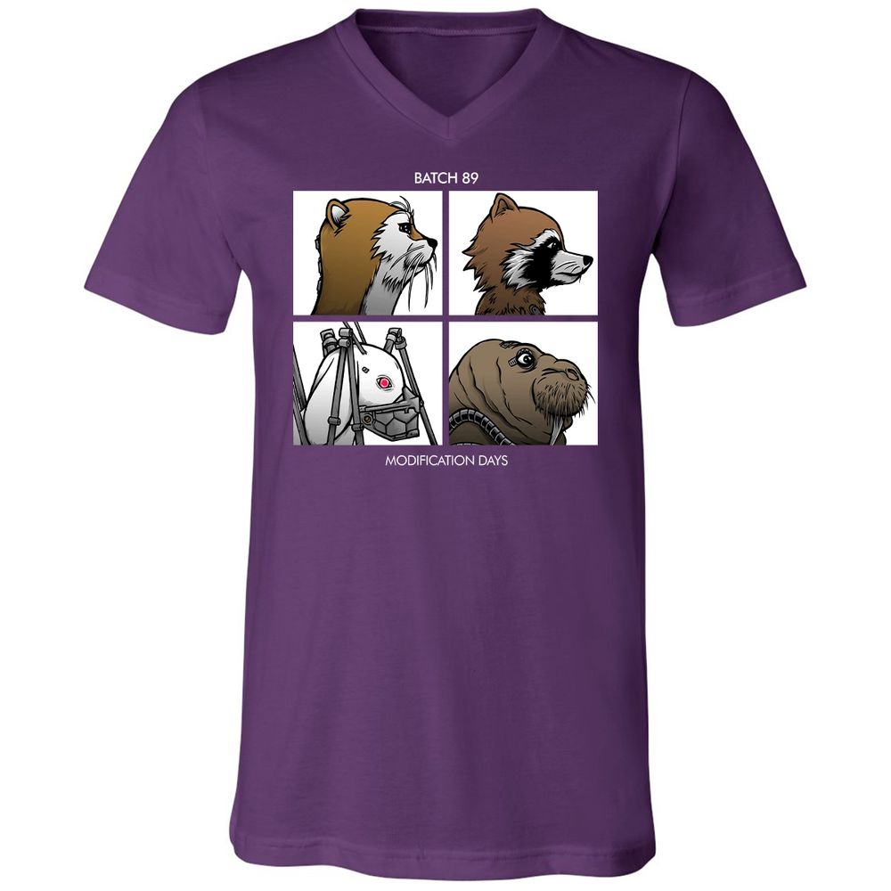 Unisex V-Neck T-Shirt - Z35HQ3ZJ - Team Purple - 9