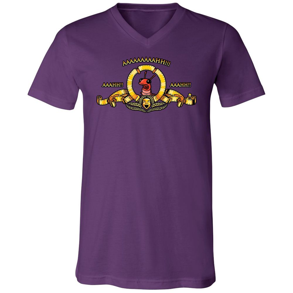 Unisex V-Neck T-Shirt - A257GX3S - Team Purple - 9