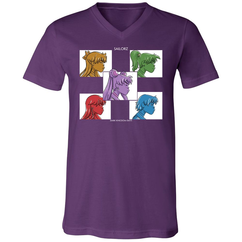 Unisex V-Neck T-Shirt - DGHSEP47 - Team Purple - 9