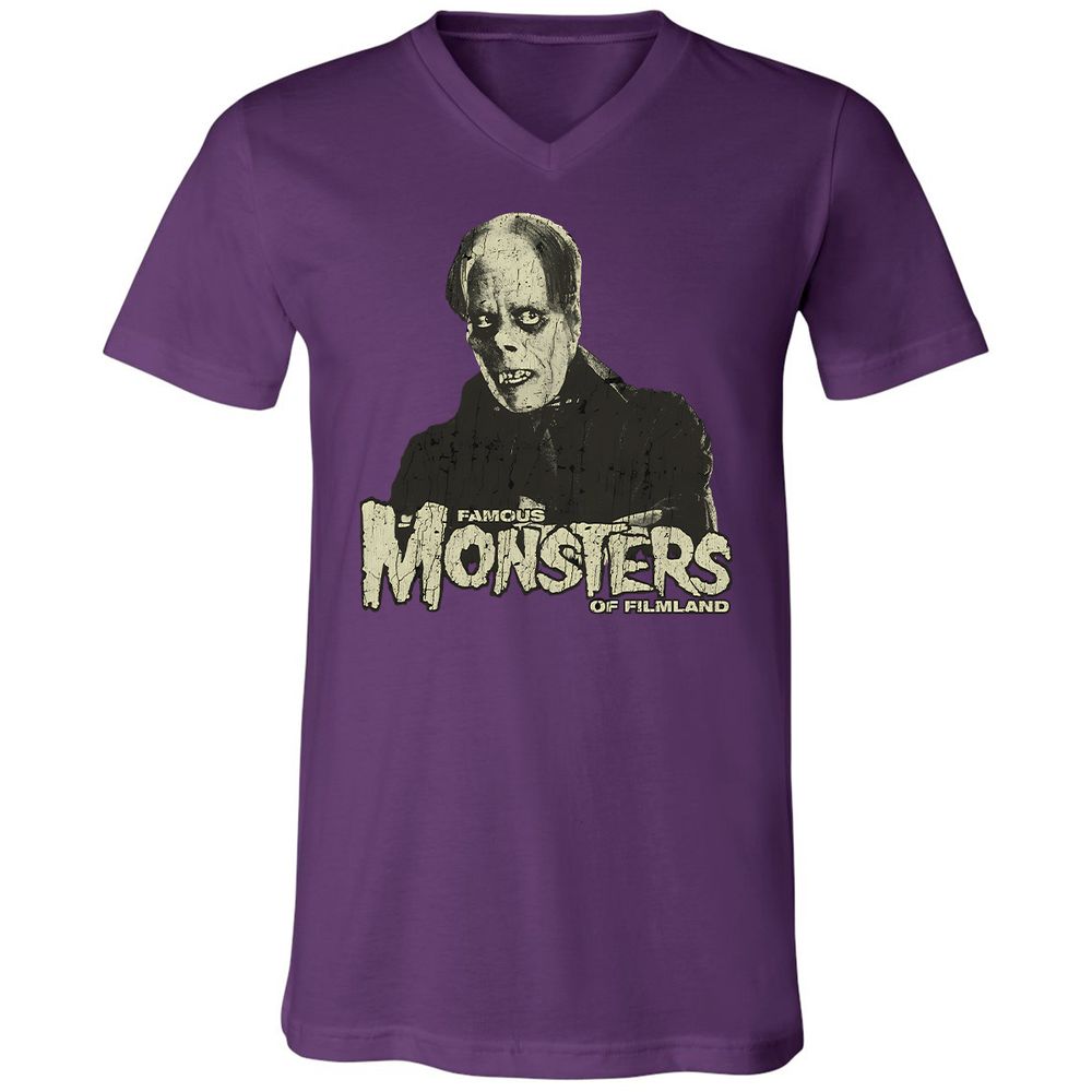 Unisex V-Neck T-Shirt - 69HZ2S8F - Team Purple - 9