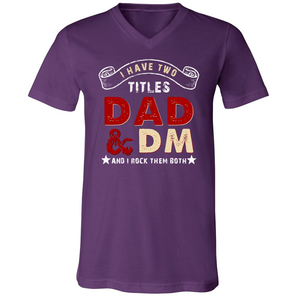 Unisex V-Neck T-Shirt - KHSN5LDP - Team Purple - 9