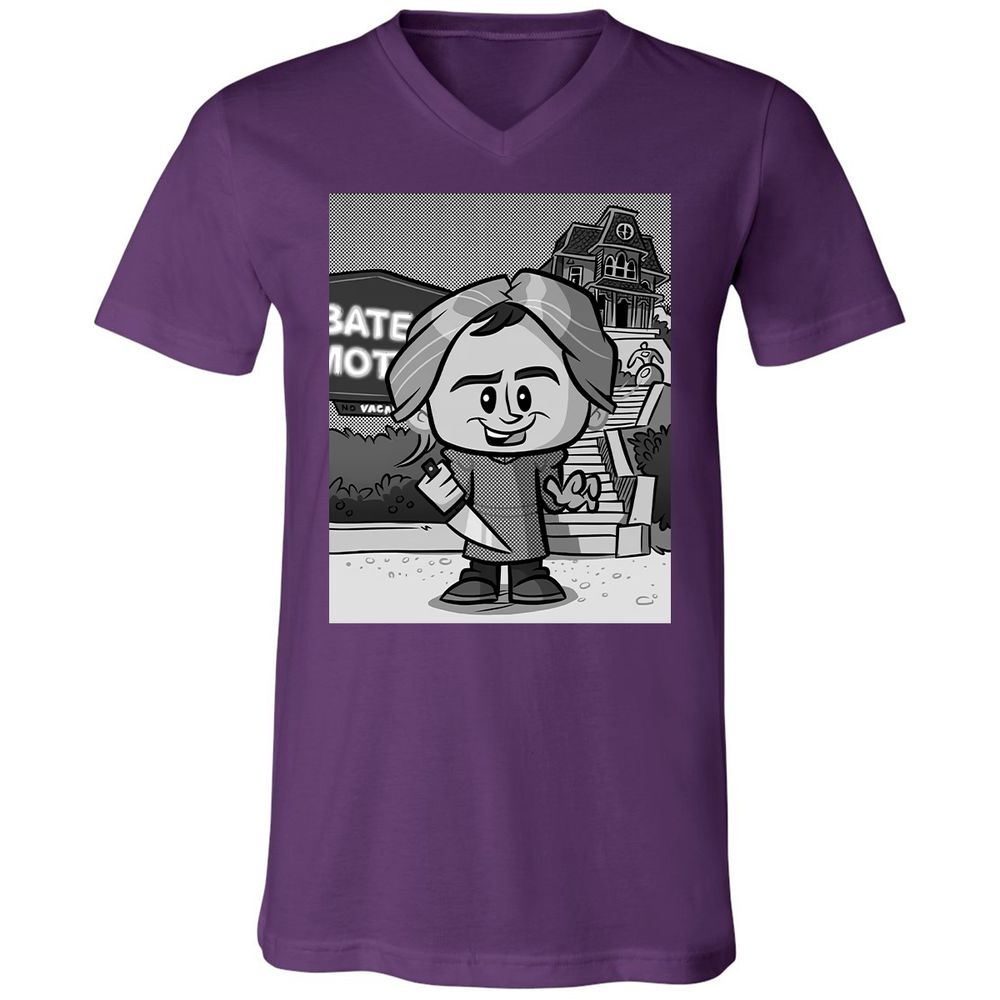 Unisex V-Neck T-Shirt - HRLF54QN - Team Purple - 9
