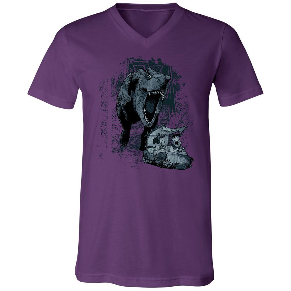 Unisex V-Neck T-Shirt - JED8Y4XD - Team Purple - 9