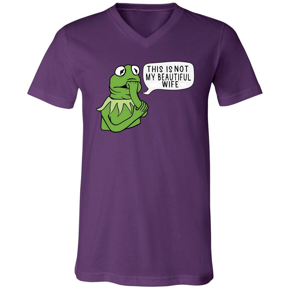 Unisex V-Neck T-Shirt - PUW2FEUU - Team Purple - 9
