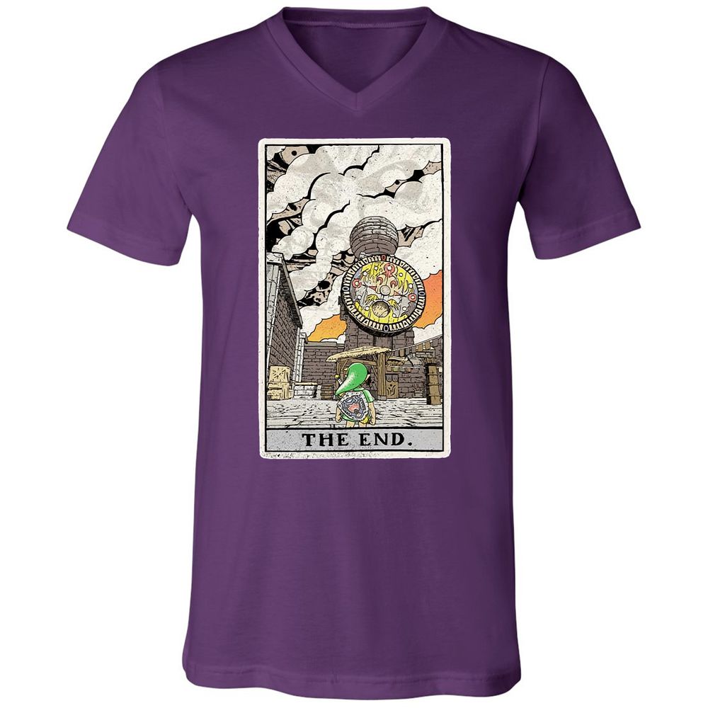 Unisex V-Neck T-Shirt - VERU62MJ - Team Purple - 9