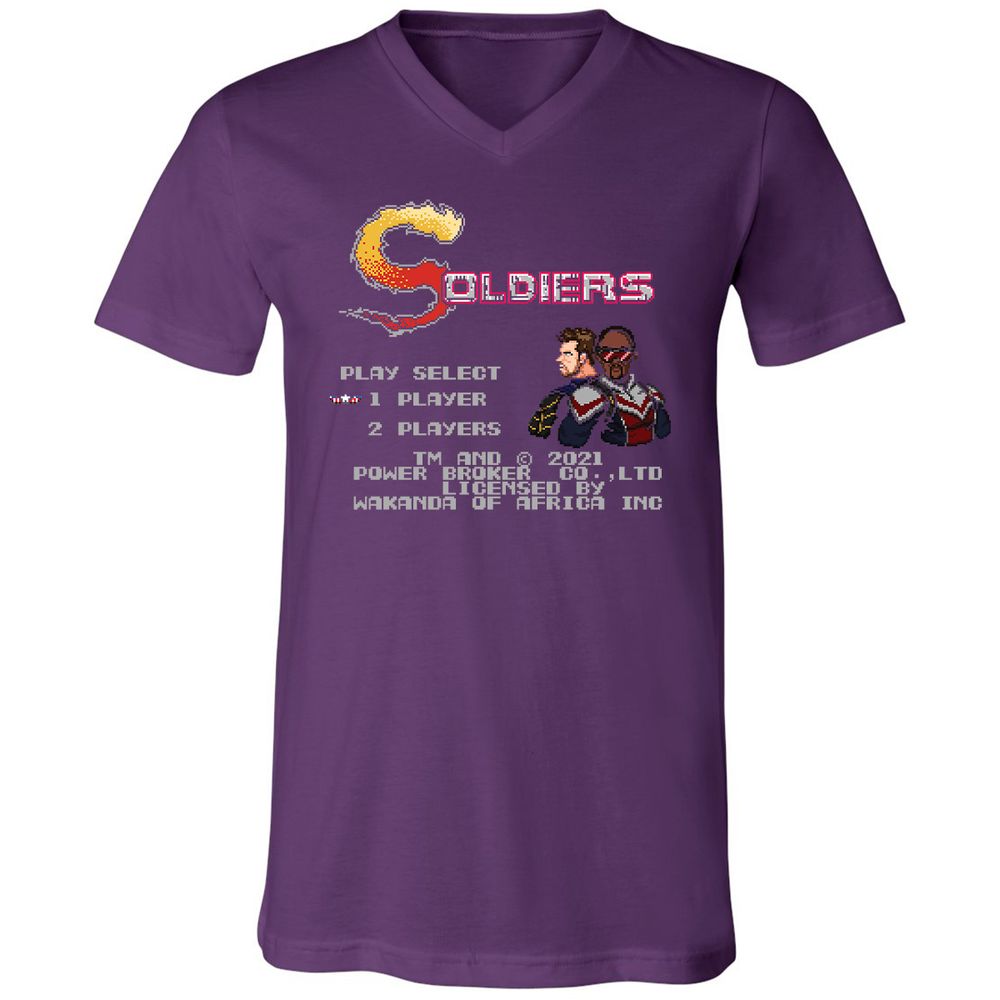 Unisex V-Neck T-Shirt - S1RBXH51 - Team Purple - 9