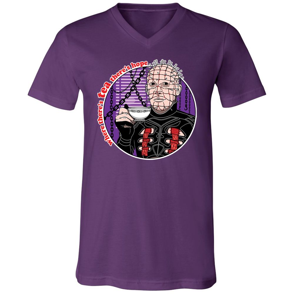 Unisex V-Neck T-Shirt - XD9D9L34 - Team Purple - 9