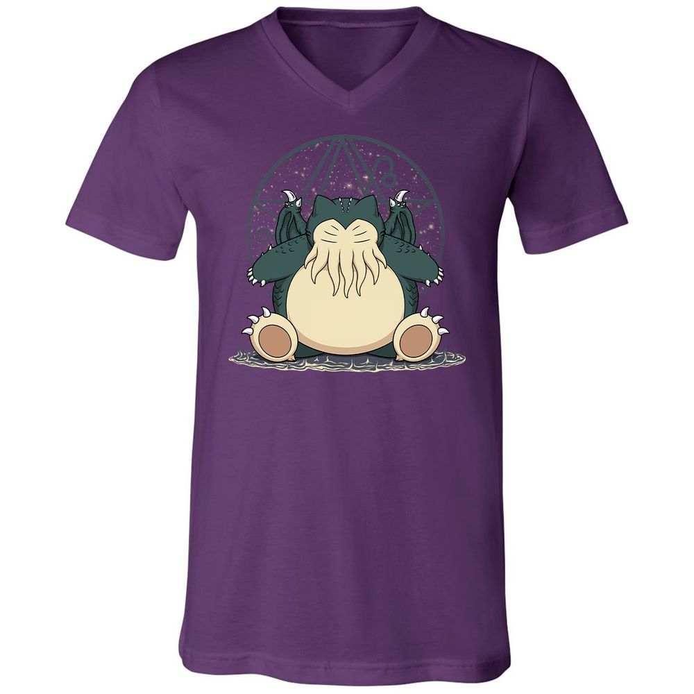 Unisex V-Neck T-Shirt - JVD1WJFV - Team Purple - 9
