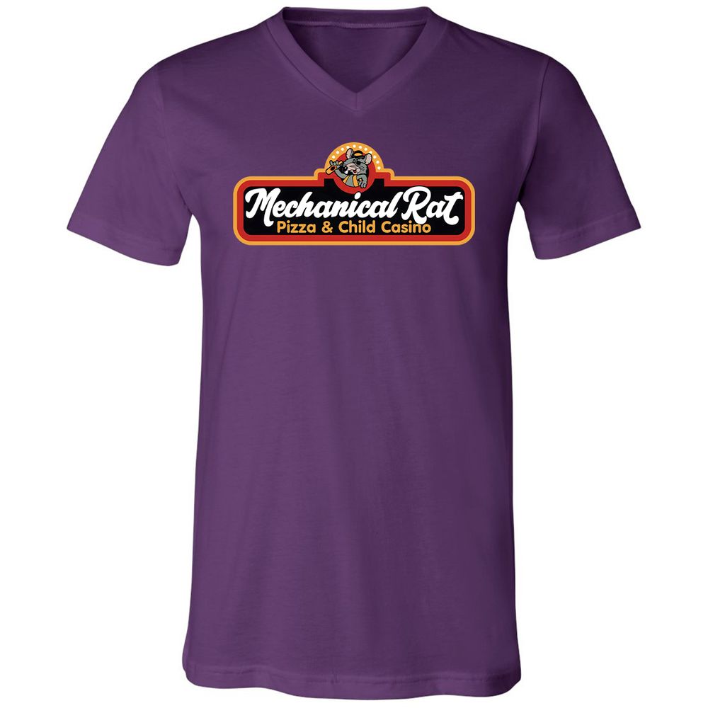 Unisex V-Neck T-Shirt - VVKVZ5FG - Team Purple - 9