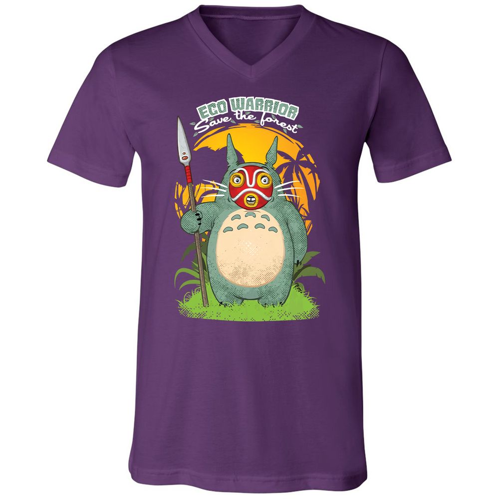 Unisex V-Neck T-Shirt - 5VJPTVG3 - Team Purple - 9