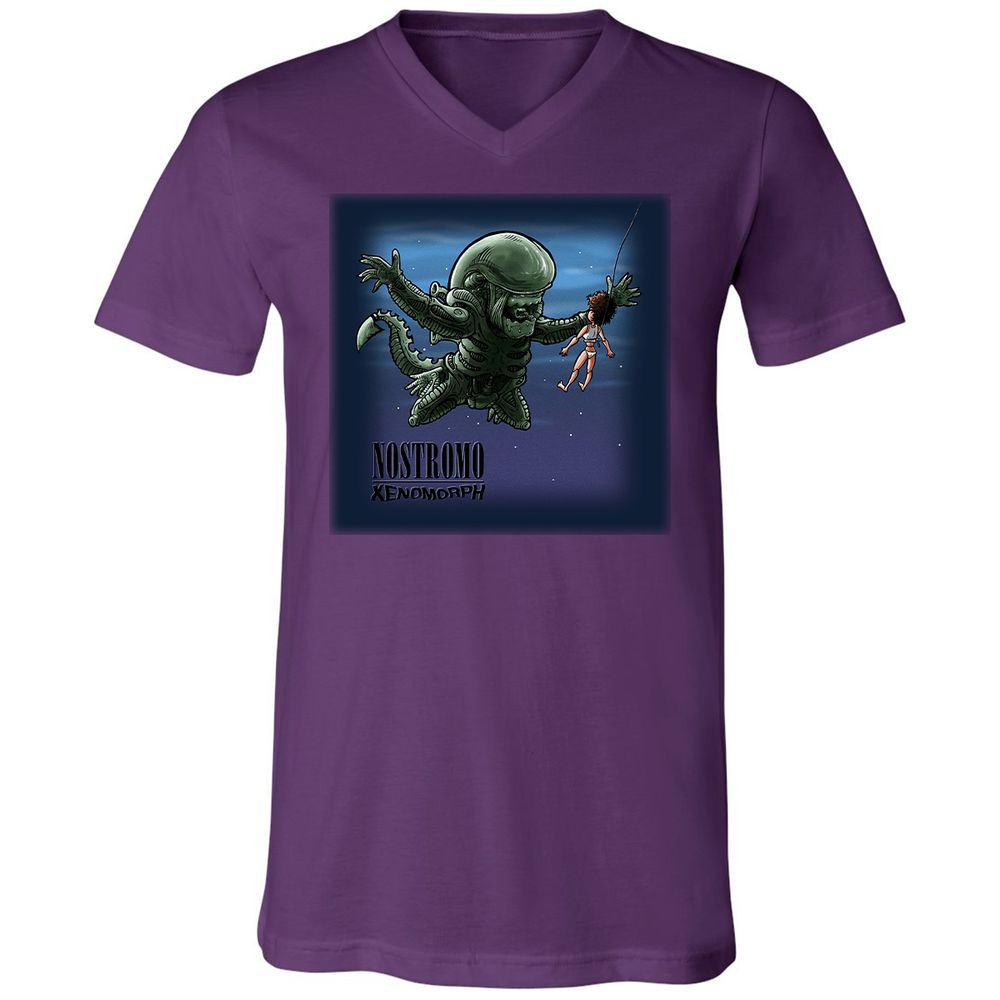 Unisex V-Neck T-Shirt - WS1LWZXY - Team Purple - 9