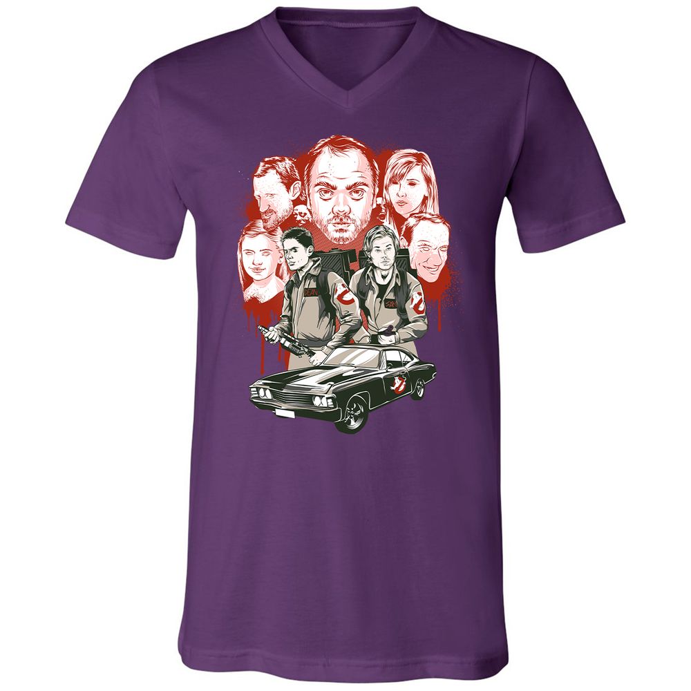 Unisex V-Neck T-Shirt - JN6VNUJB - Team Purple - 9
