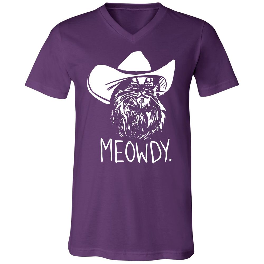 Unisex V-Neck T-Shirt - T9XRHC85 - Team Purple - 9