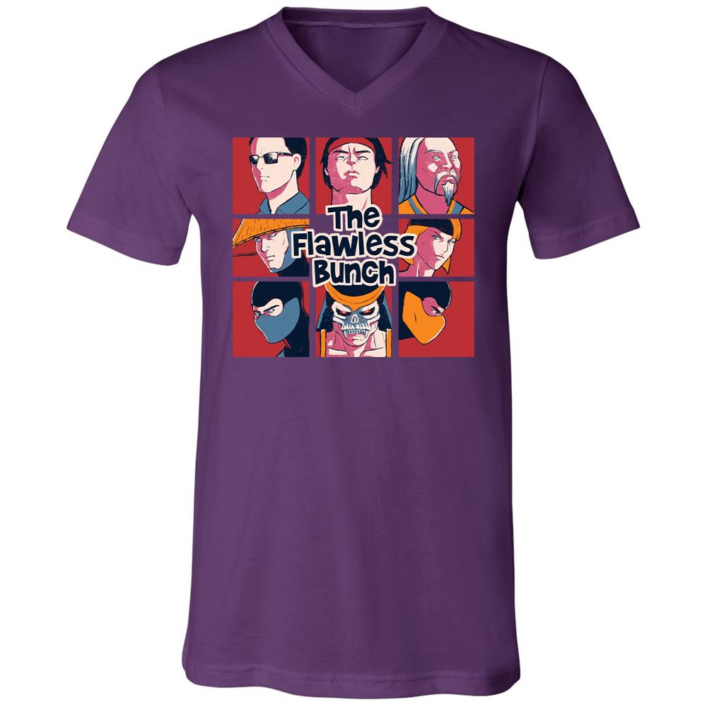 Unisex V-Neck T-Shirt - JENX9XF2 - Team Purple - 9