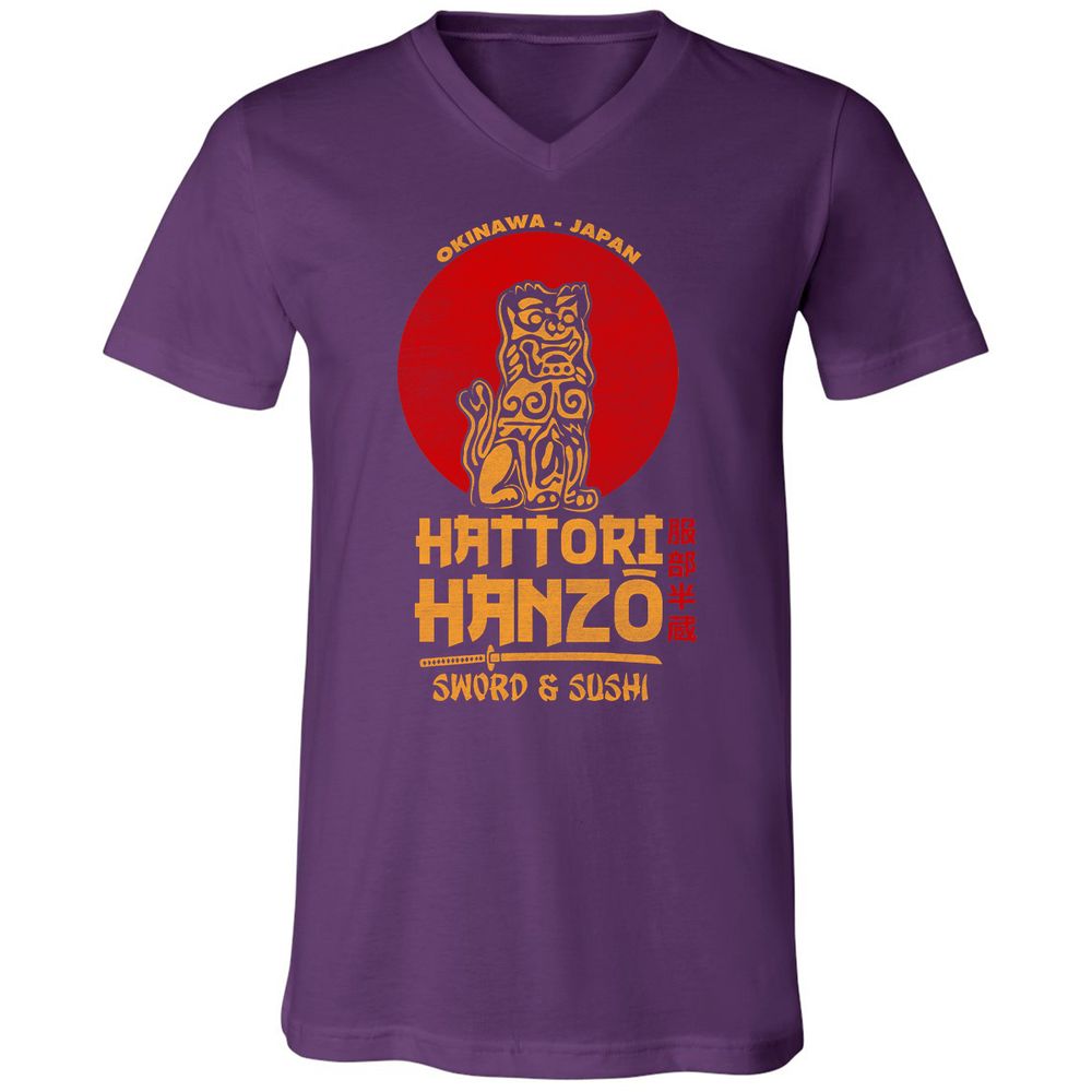 Unisex V-Neck T-Shirt - V3QV589B - Team Purple - 9