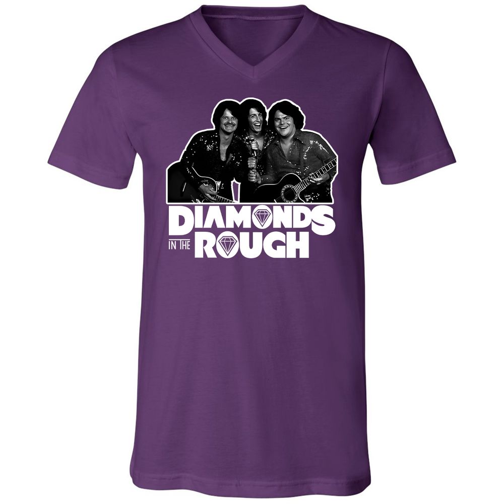 Unisex V-Neck T-Shirt - ZE7E2WJS - Team Purple - 9