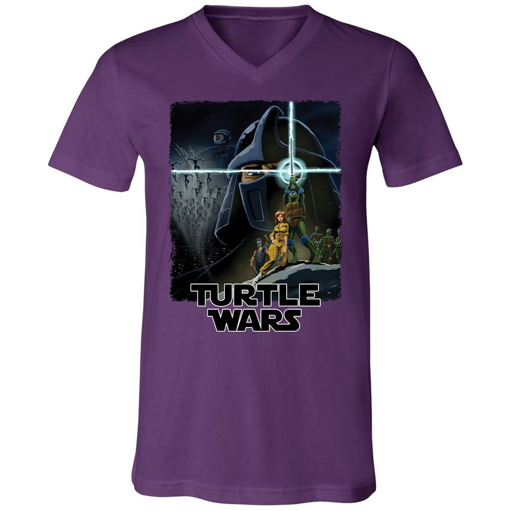 Unisex V-Neck T-Shirt - 7TR9XD6Q - Team Purple - 9