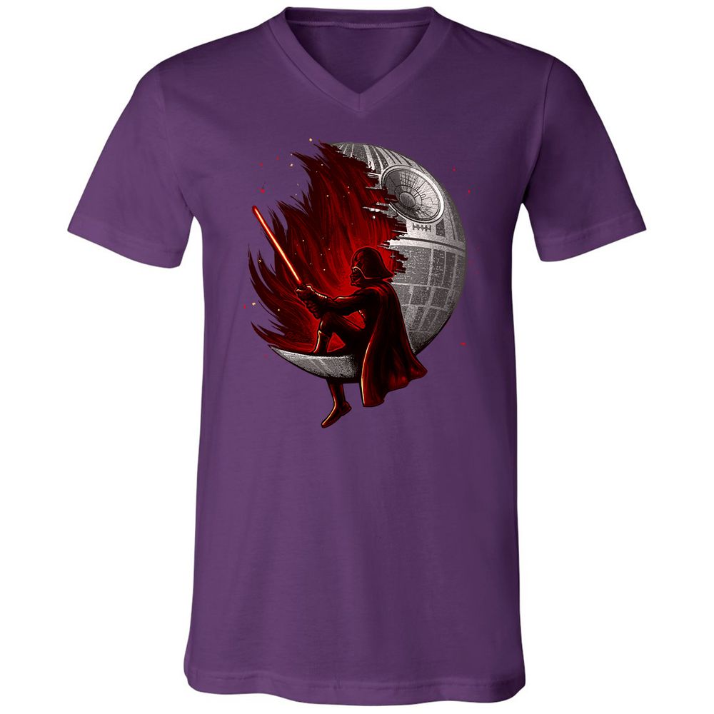 Unisex V-Neck T-Shirt - 7KRD32KX - Team Purple - 9