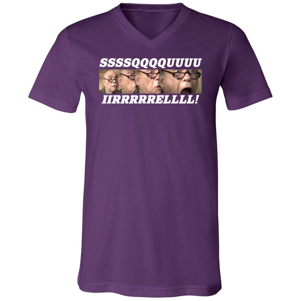Unisex V-Neck T-Shirt - XFKQ9VVU - Team Purple - 9