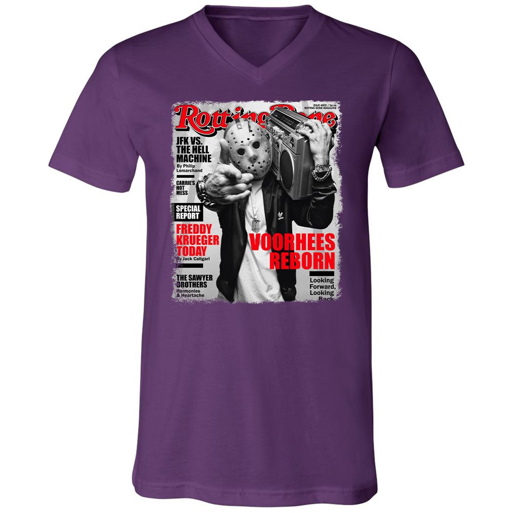 Unisex V-Neck T-Shirt - PP342Y1J - Team Purple - 9