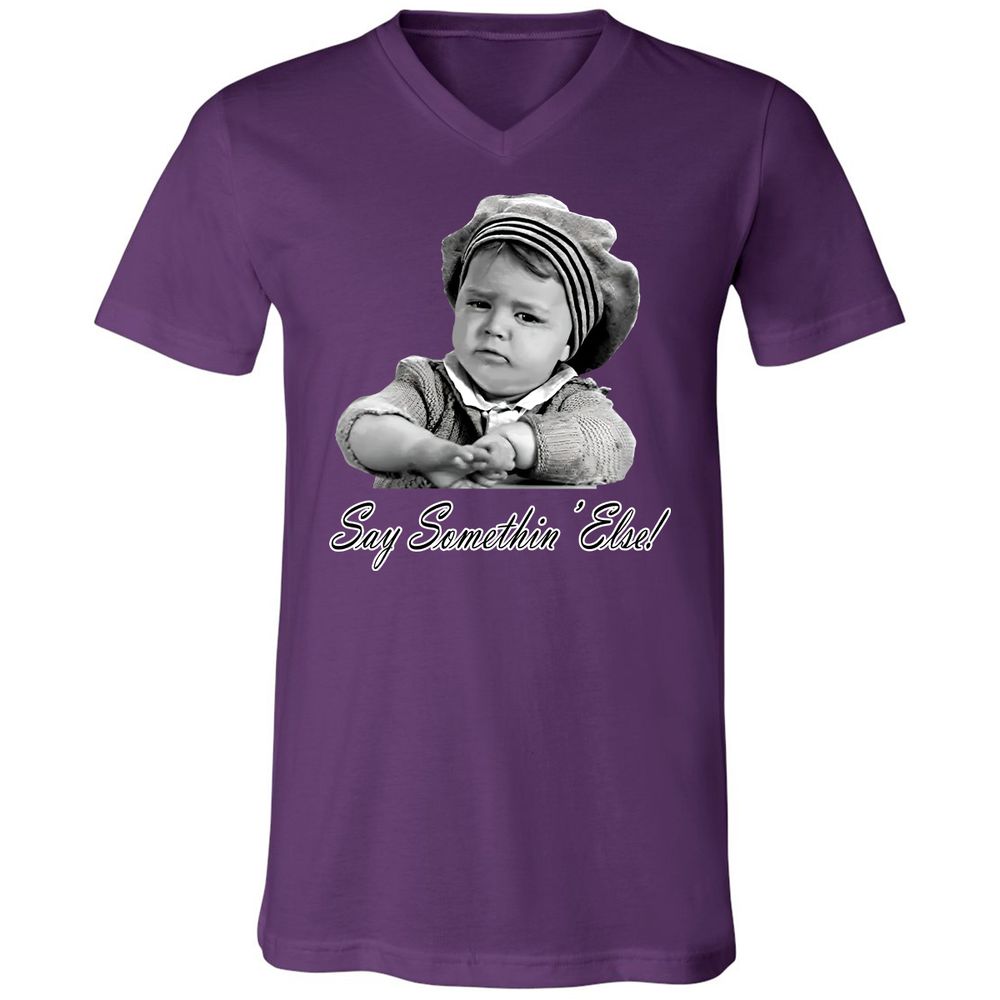 Unisex V-Neck T-Shirt - P1N87MQT - Team Purple - 9