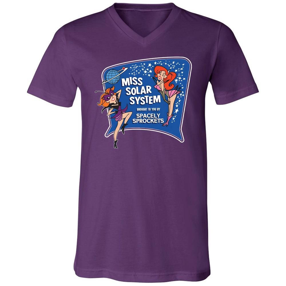 Unisex V-Neck T-Shirt - 53KA71NW - Team Purple - 9