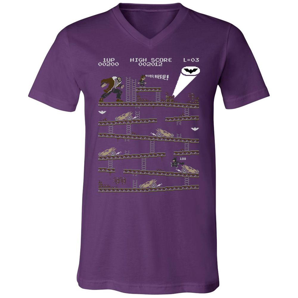 Unisex V-Neck T-Shirt - FVTGSCA6 - Team Purple - 9