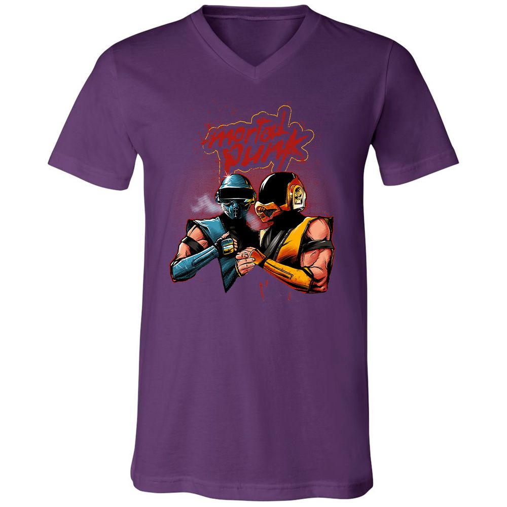 Unisex V-Neck T-Shirt - 4CFC43DX - Team Purple - 9