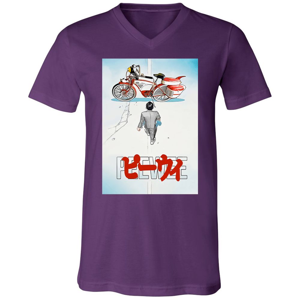 Unisex V-Neck T-Shirt - TMHYBTJ2 - Team Purple - 9
