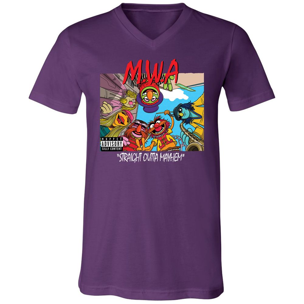 Unisex V-Neck T-Shirt - ARF284MN - Team Purple - 9
