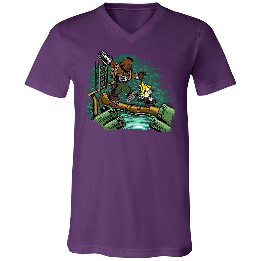 Unisex V-Neck T-Shirt - 82UL7UUX - Team Purple - 9