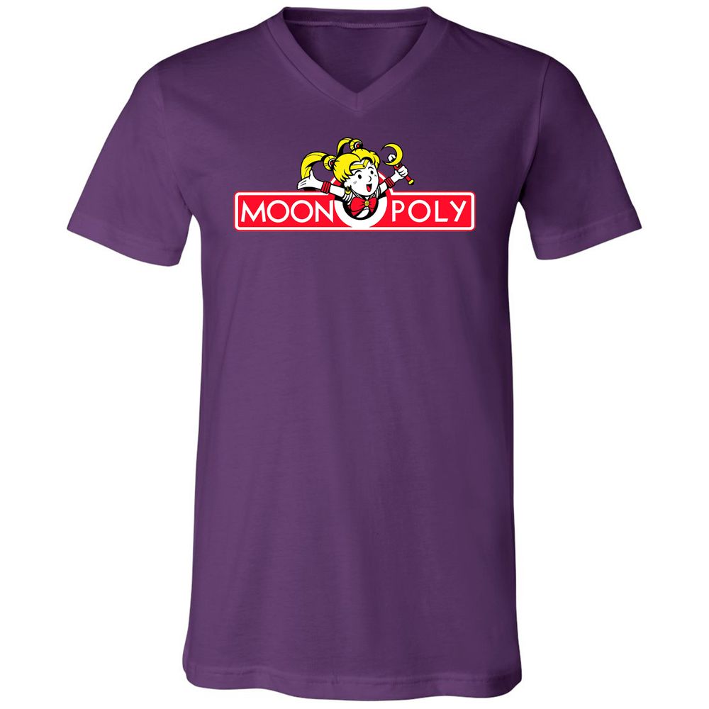 Unisex V-Neck T-Shirt - TA38M1JP - Team Purple - 9