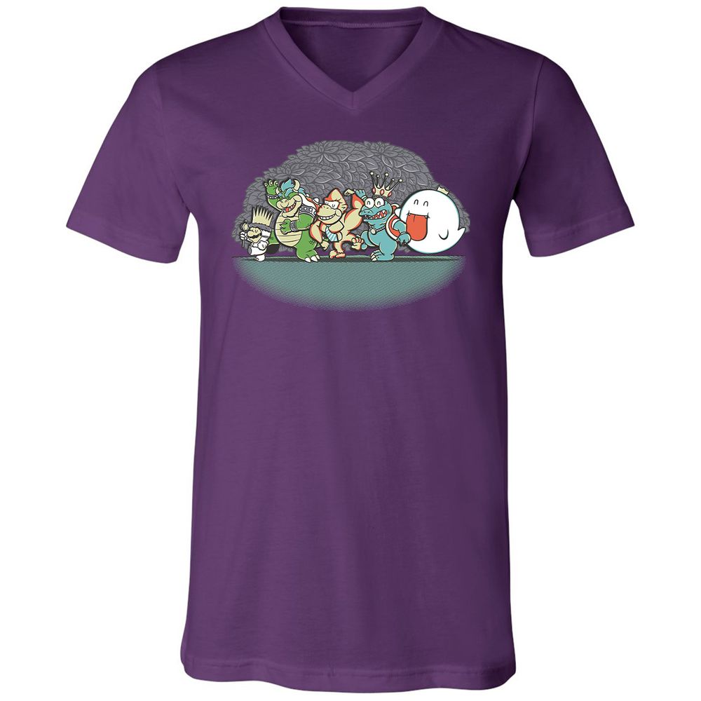 Unisex V-Neck T-Shirt - BPBL3LU5 - Team Purple - 9