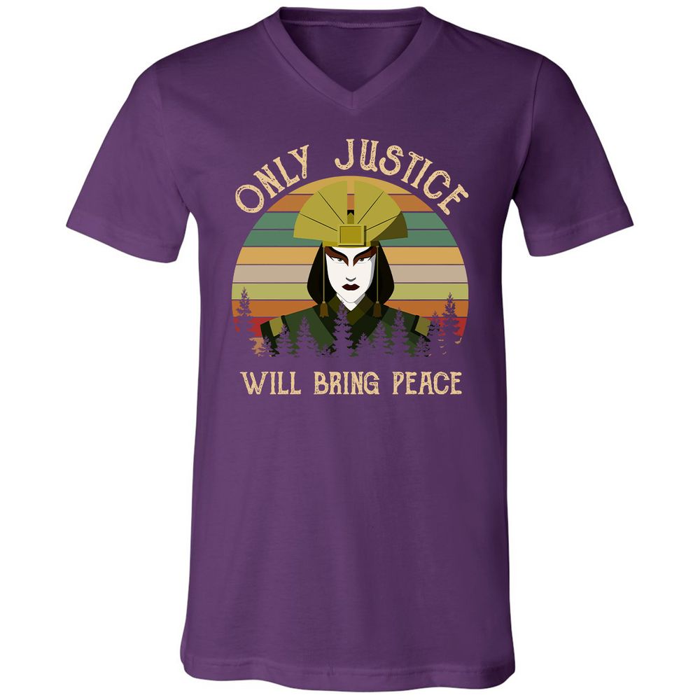 Unisex V-Neck T-Shirt - WK3SZT3T - Team Purple - 9