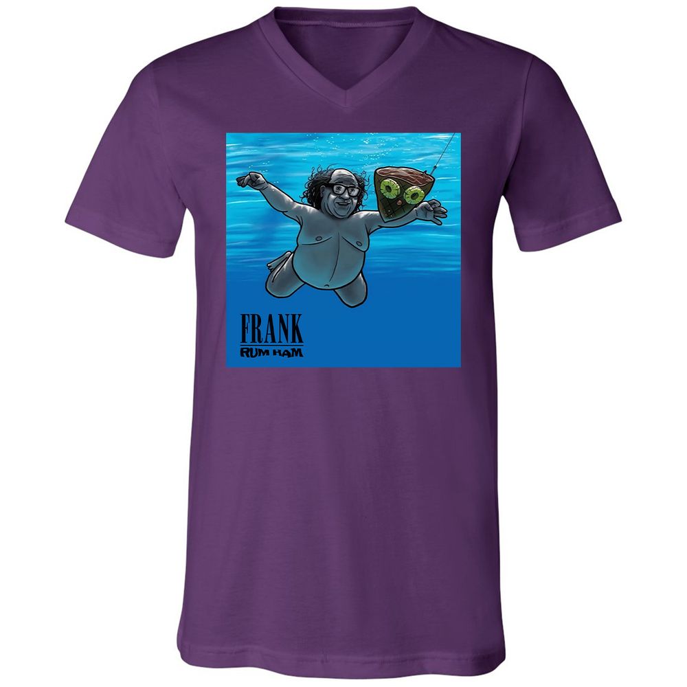 Unisex V-Neck T-Shirt - 98ADVRFA - Team Purple - 9