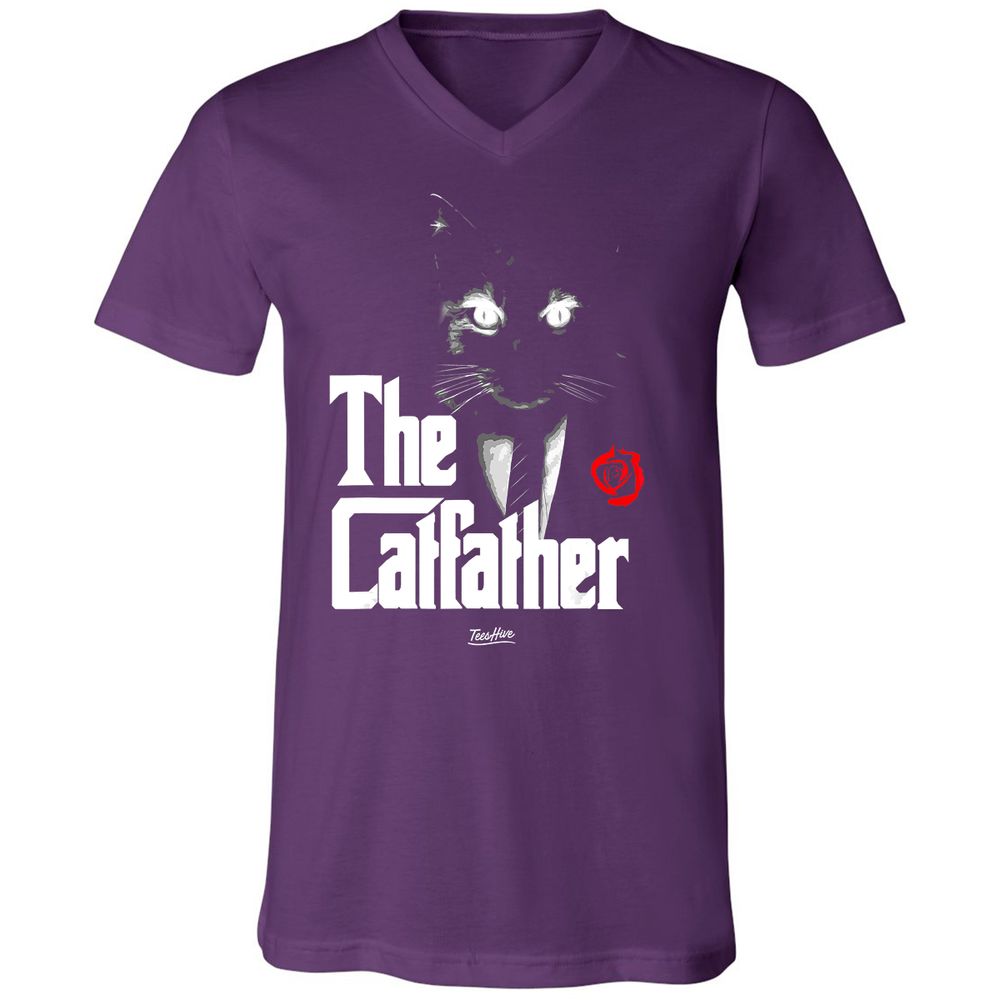 Unisex V-Neck T-Shirt - LBD55TF6 - Team Purple - 9