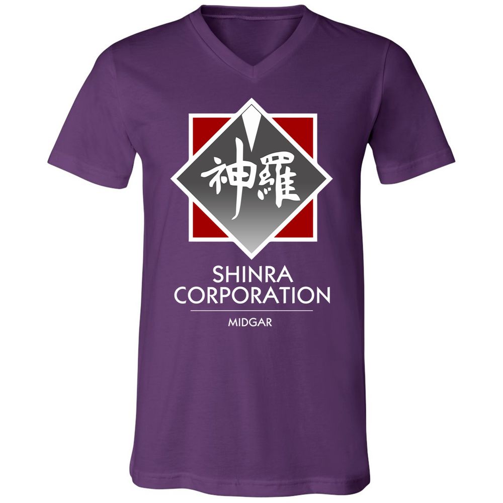 Unisex V-Neck T-Shirt - 8YMS49UG - Team Purple - 9