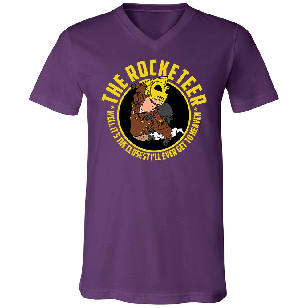 Unisex V-Neck T-Shirt - BMMABNLX - Team Purple - 9