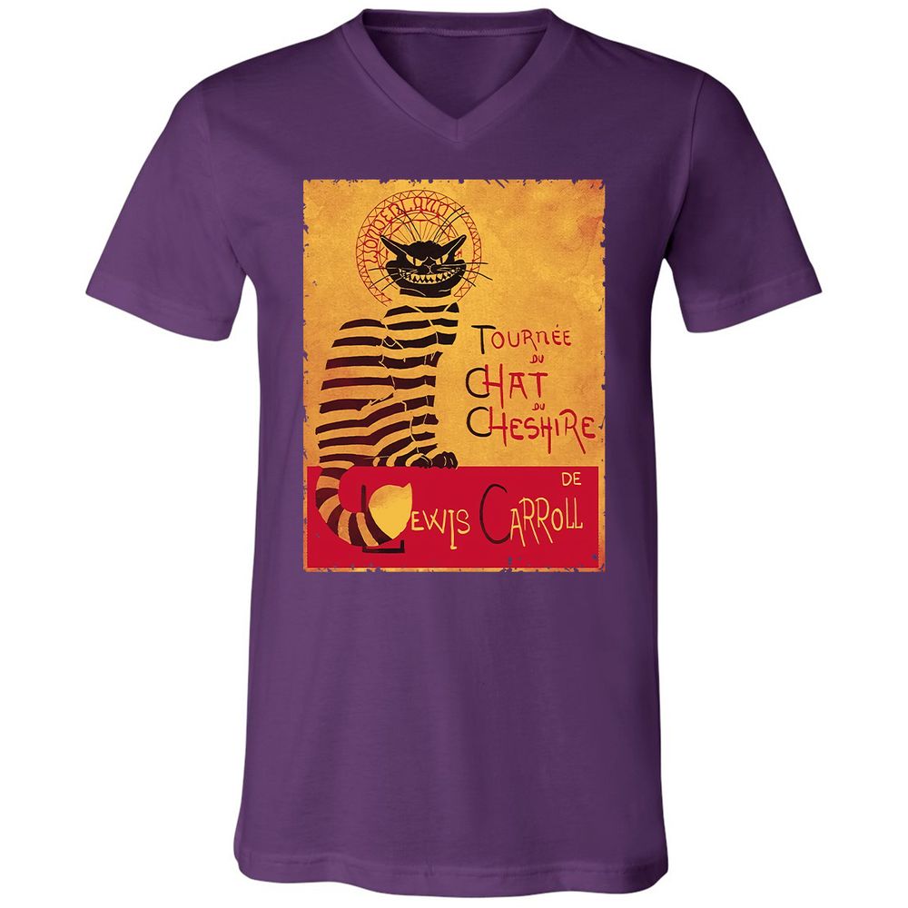 Unisex V-Neck T-Shirt - LMZMLQP4 - Team Purple - 9