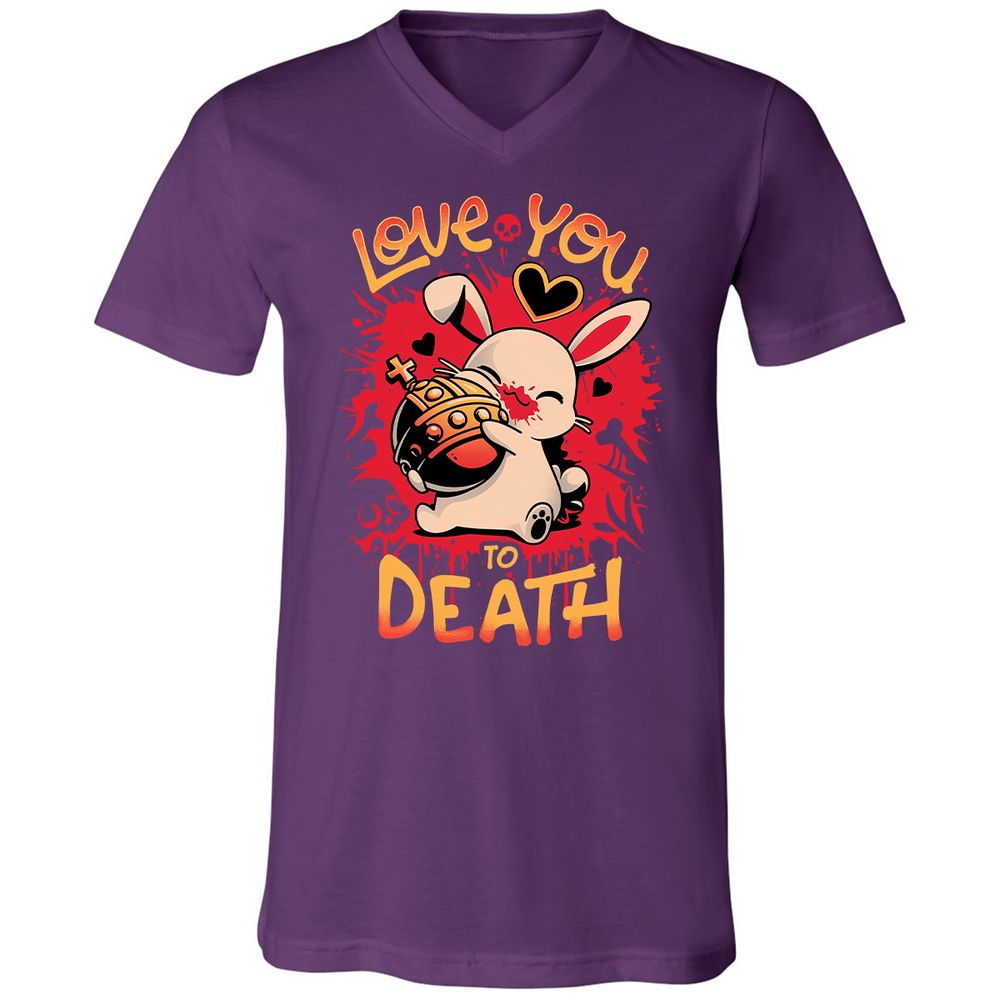 Unisex V-Neck T-Shirt - YKB24ZBM - Team Purple - 9