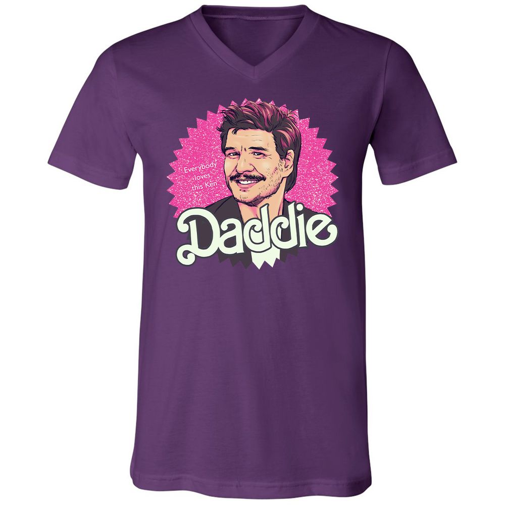 Unisex V-Neck T-Shirt - MCEWRUCV - Team Purple - 9